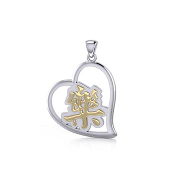 Happiness Feng Shui Heart Pendant MPD3781 - Jewelry